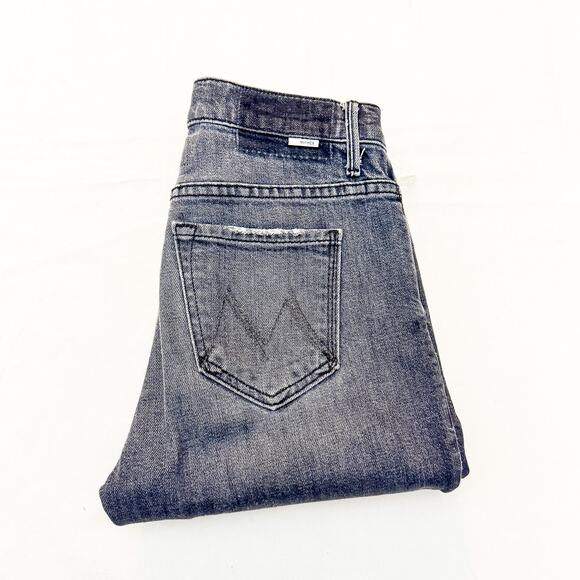 Mother The Insider Crop Step Chew Pedal to the Metal Destoyed Denim Jean Size 24 - Picture 1 of 10